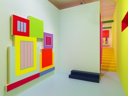 Peter Halley, Heterotopia II (Installation View), via Greene Naftali