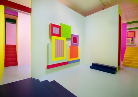 Peter Halley, Heterotopia II (Installation View), via Greene Naftali