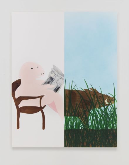 Calvin Marcus, City Pig/Wild Boar (2019), via David Kordansky