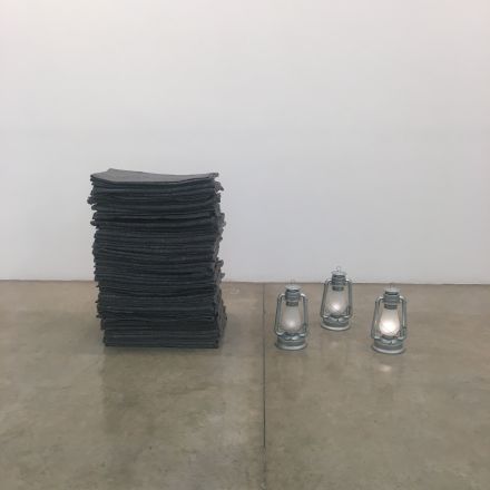 Meschac GABA, Memoriale aux Refugies Noyees- Memorial for Drowned Refugees (2016), via Art Observed