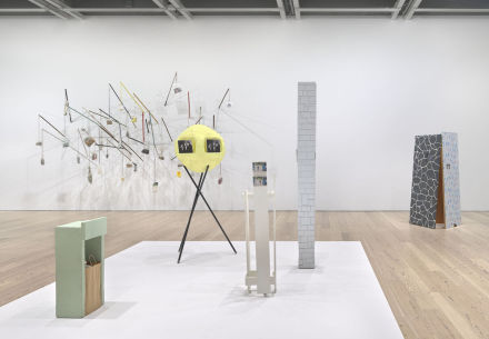 Rachel Harrison, Life Hack (Installation View), via Whitney