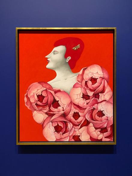 Nicolas Party, Portrait with Roses (2019)
