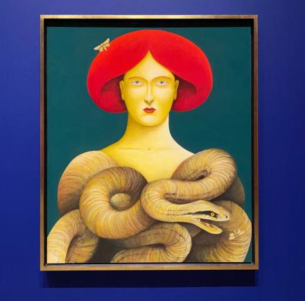 Nicolas Party, Portrait with Snakes (2019)