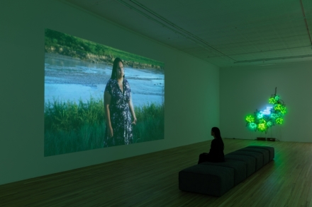 Andrea Bowers, Think of Our Future (Installation View), via Andrew Kreps