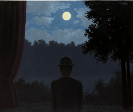 Rene Magritte, A la rencontre du plaisir (1962), via Christie's