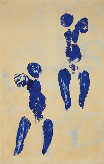 Yves Klein, Untitled Anthropometry (ANT 132) (1960), via Sotheby's