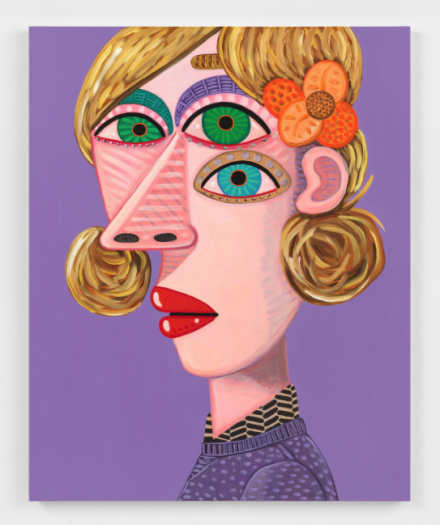 Brian Calvin, Simple Twist (2020), via Anton Kern