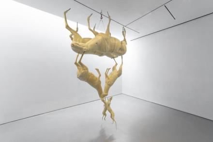 Bruce Nauman, Two Leaping Foxes (2019), via Sperone Westwater