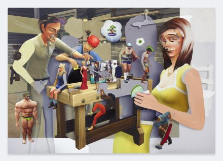 Pieter Schoolworth, Shifted Sims #15 (Tiny Living) (2020), via Petzel