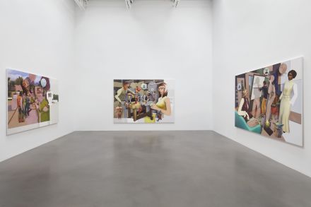 Pieter Schoolworth, Shifted Sims (Installation View), via Petzel