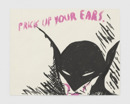 Raymond Pettibon, No Title (Prick up your) (2020), via Regen Projects