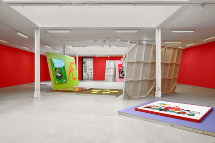 Alex Da Corte, Helter Shelter Or The Red Show! or... (Installation View), via Sadie Coles HQ
