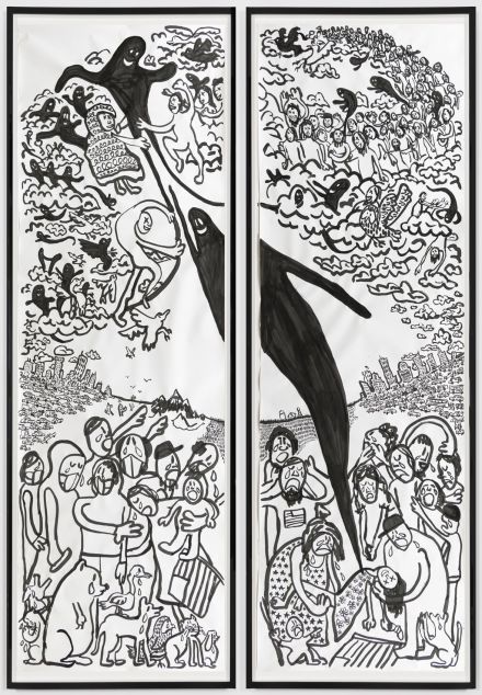 Paul Chan, Spekulieren (to speculate) (2020), via Greene Naftali