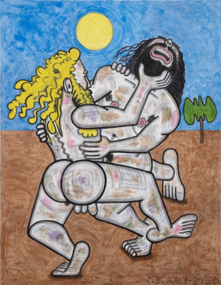 Carroll Dunham, Big Men (1) (2019-2020), via Gladstone