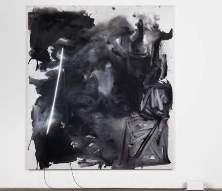 Mary Weatherford, No. 4000 (2017-2018), via Gagosian