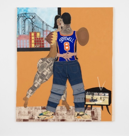 Tschabalala Self, Sprewell (2020), via Eva Presenhuber