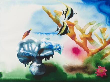 Alexis Rockman, Ca Mau Ceramics (2020), via Sperone Westwater