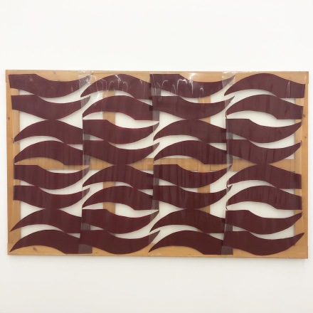 Carla Accardi, Grande Rosso Scuro (1974), via Art Observed