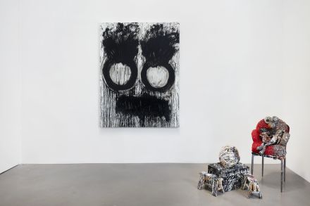 Joyce Pensato, Fuggetabout It (Redux) (Installation View), via Petzel