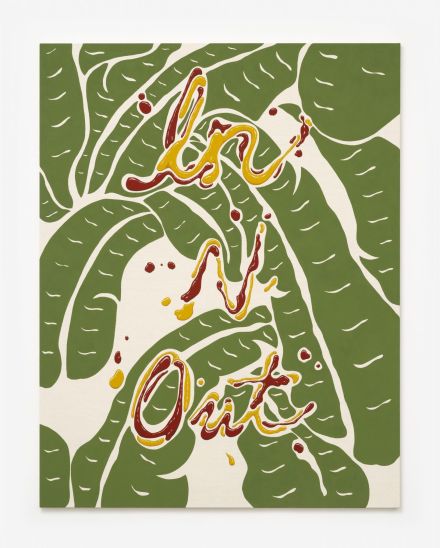 Joel Mesler, Untitled (In n Out) (2020), via David Kordansky