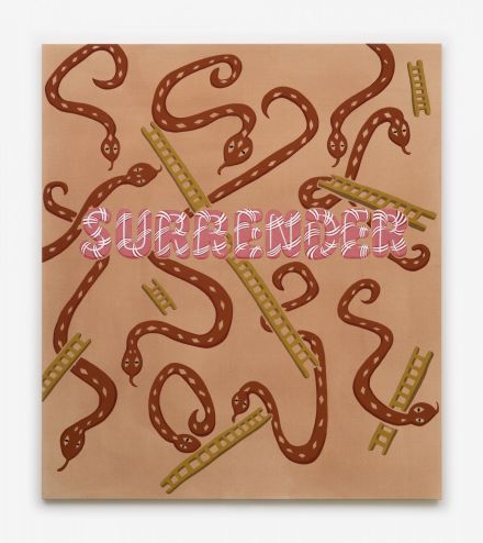 Joel Mesler, Untitled (Surrender) (2020), via David Kordansky