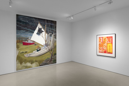 Nicole Eisenman and Keith Boadwee at Flag Art Foundation (Installation View), via Flag Art Foundation