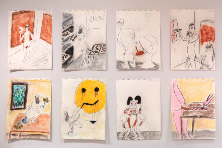 Nicole Eisenman and Keith Boadwee at Flag Art Foundation (Installation View), via Flag Art Foundation