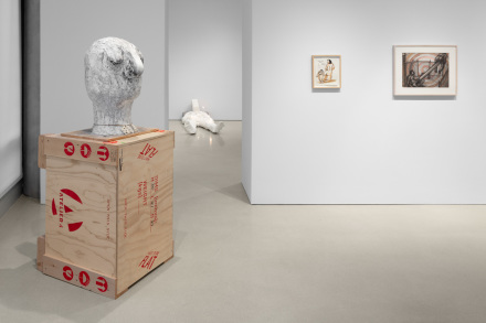 Nicole Eisenman and Keith Boadwee at Flag Art Foundation (Installation View), via Flag Art Foundation.