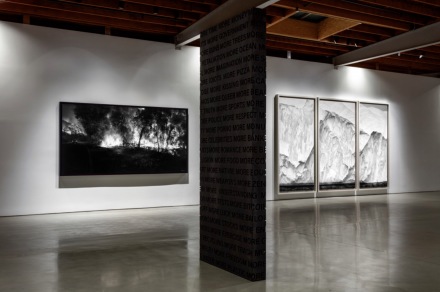 Robert Longo, Storm of Hope (Installation View), via Jeffrey Deitch