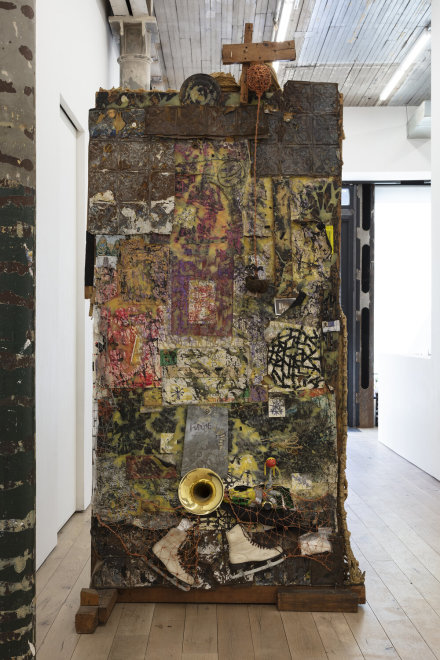 Arthur Simms, Ego Sum, Portrait of Arthur Simms as a Junk Collector (1994), via Martos