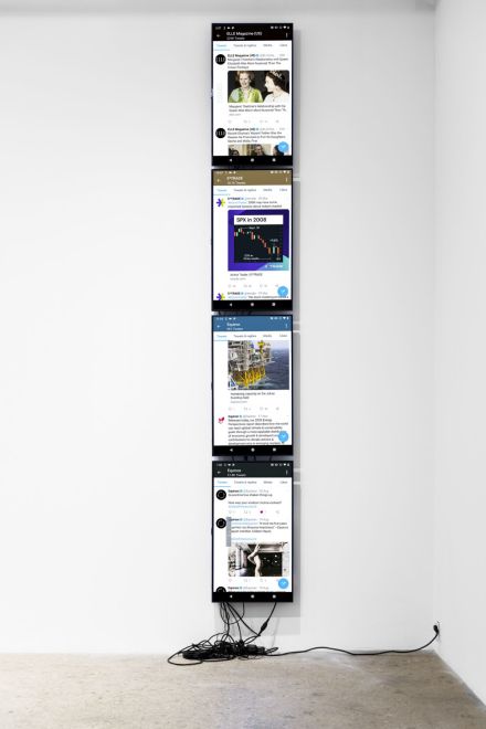 Cory Arcangel, elleusa, equinor, equinox, etrade_financial (2020), via Greene Naftali