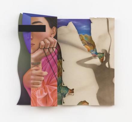 Arghavan Khosravi, On Being a Woman (2021), via Rachel Uffner