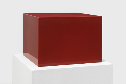John McCracken, Untitled (Red Block) (1966), via David Zwirner