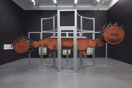 Simon Denny, Mine (2021), via Petzel