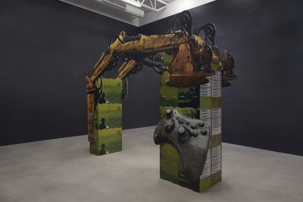 Simon Denny, Mine (2021), via Petzel