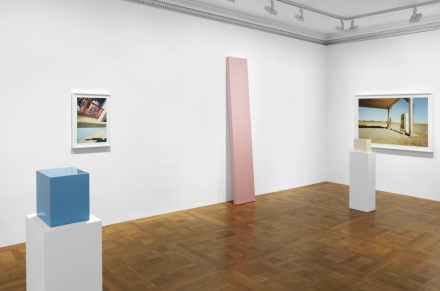 William Eggleston and John McCracken, True Stories (Installation View), via David Zwirner