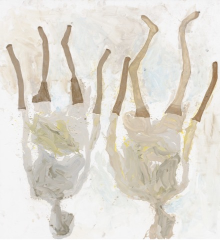 Georg Baselitz, Springtime of the Black Mountain Lake (2020), via Gagosian