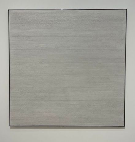 Agnes Martin, The Distillation of Color (Installation View), via Art Observed