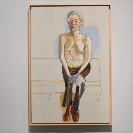 Alice Neel, Andy Warhol (1970), via Art Observed