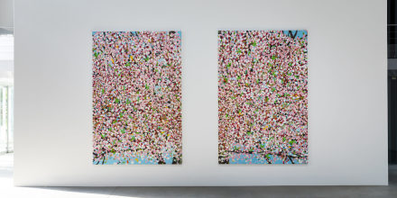 Damien Hirst, Cherry Blossoms (Installation View), via Fondation Cartier