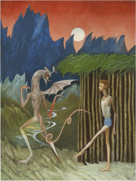 Julien Nguyen, The Temptation of Christ (2020), via Matthew Marks