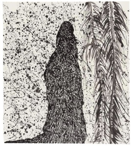 Matthew Wong, Snowfall (2015), via Cheim & Read