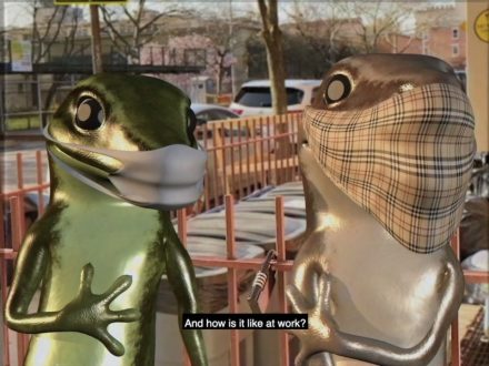 Meriem Bennani & Orian Barki, 2 Lizards (2020), via Clearing