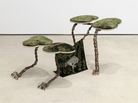 Brittni Ann Harvey, Lamb of God (Bowing Robot Dog) (2021), via PPOW