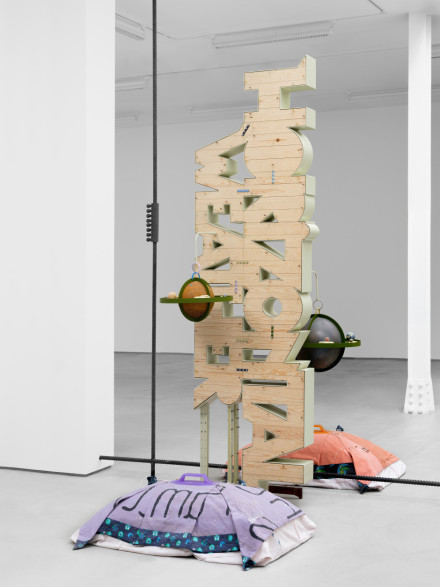 Helen Marten, Horizontal Weather (2021), via Sadie Coles