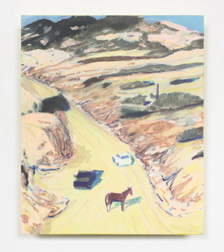 Jules de Balincourt, Old lost Horse (2021), via Praz-Delavallade