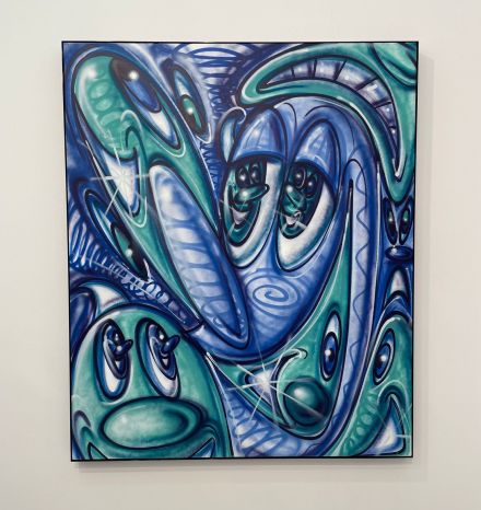 Kenny Scharf at Almine Rech, via Art Observed