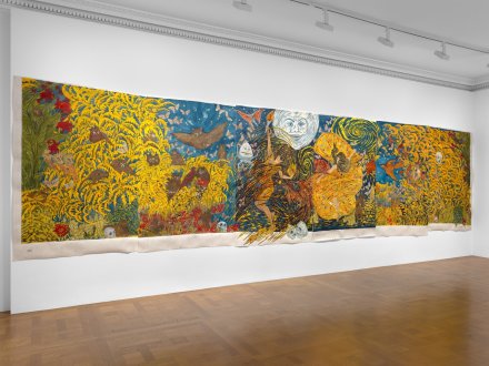 Marcel Dzama, Who Loves the Sun (Installation View), via David Zwirner
