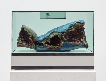 Paul Thek, Untitled (Meat Piece with Chair) (1966), via Alexander and Bonin