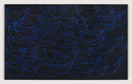 Rashid Johnson, Seascape The Devil and the Deep Blue Sea (2021), via David Kordansky